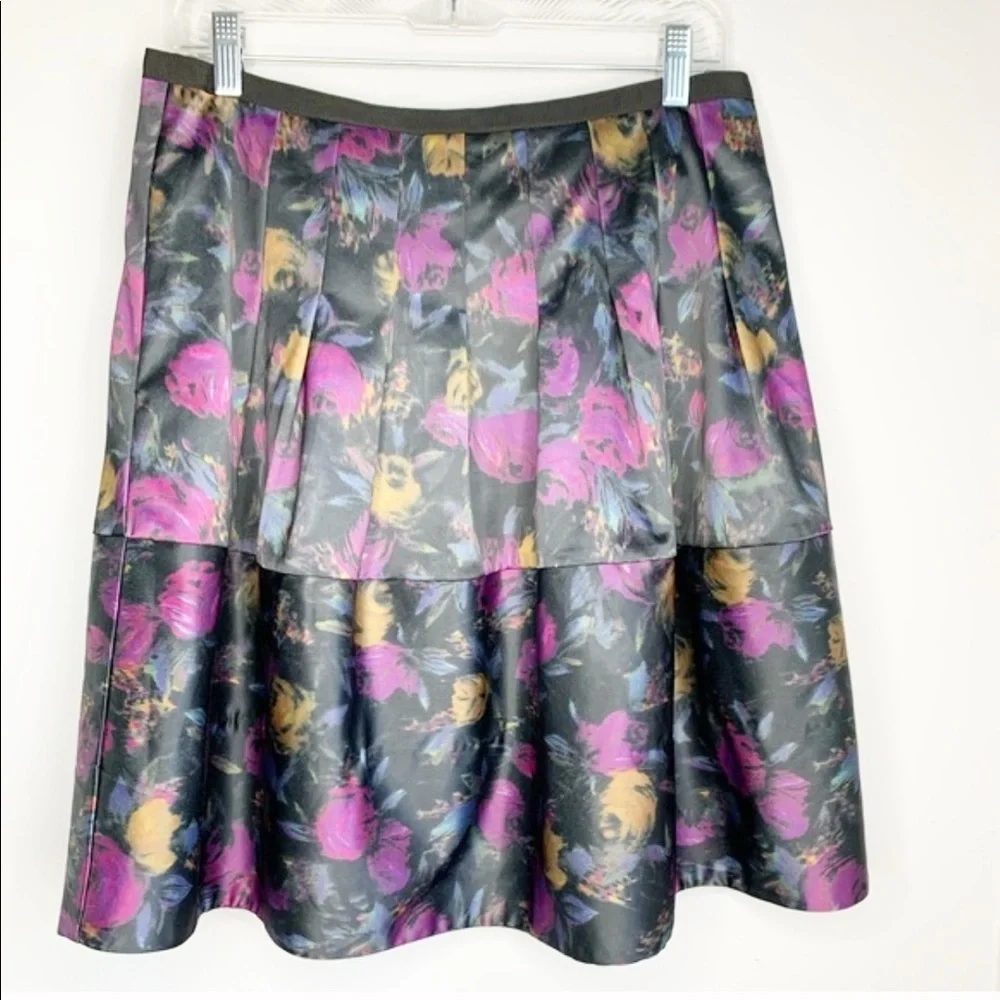 The Limited - Floral A-line Skirt - Size 8